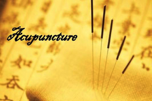 Sign saying acupuncture